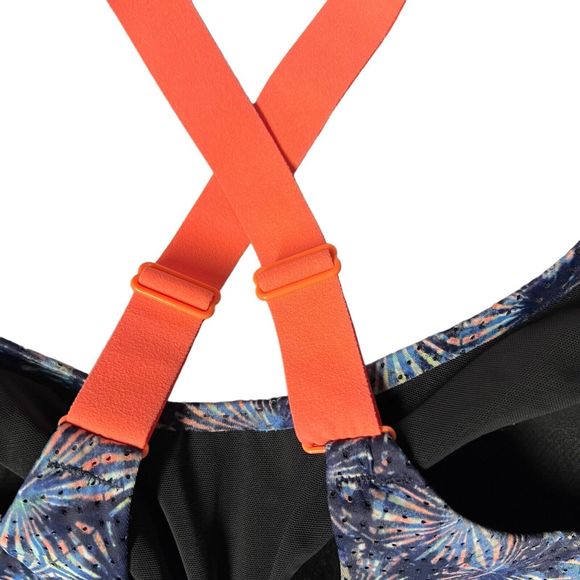 Victoria’s Secret Sport 36D Blue With Firework Graphic Racerback Sports Bra - Picture 10 of 13